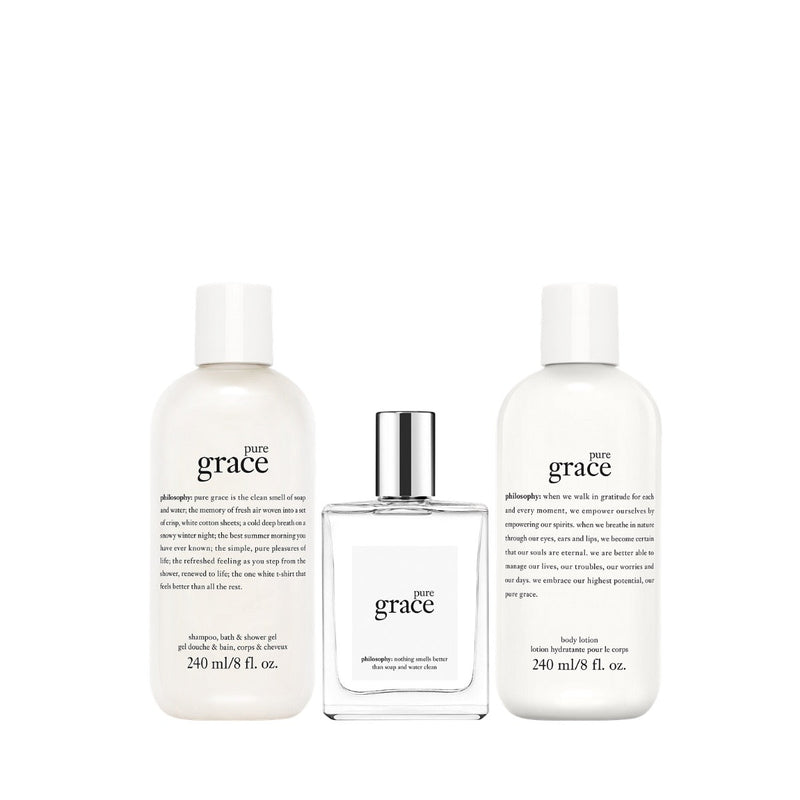 Nava Beauty Philosophy Pure Grace EDT Gift Set Trio (Limited Edition) Bath &amp; Body White Smoke