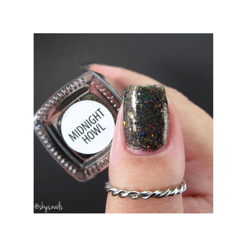 UberChic Beauty Midnight Howl - Holographic Polish Regular Polish