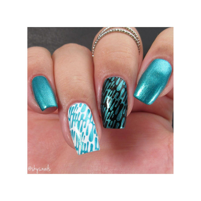 Uberchic Beauty Dance Teal Dawn   Stamping Polish