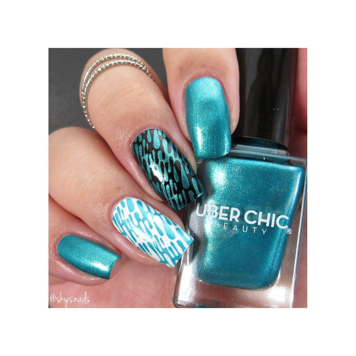 Uberchic Beauty Dance Teal Dawn   Stamping Polish