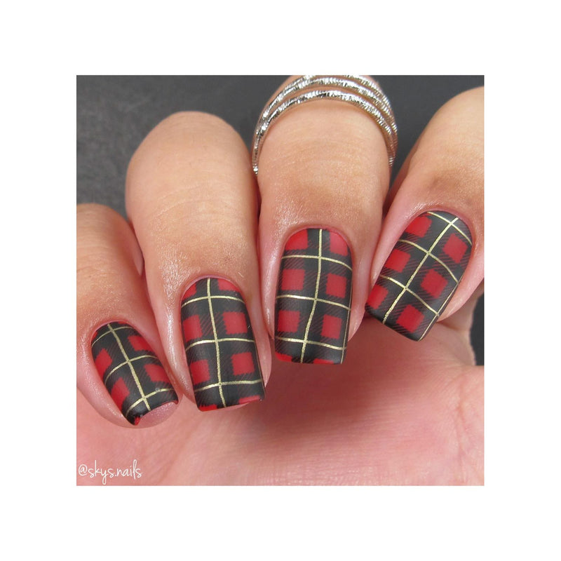 UberChic Beauty Pretty In Plaid-04 Stamping Plate