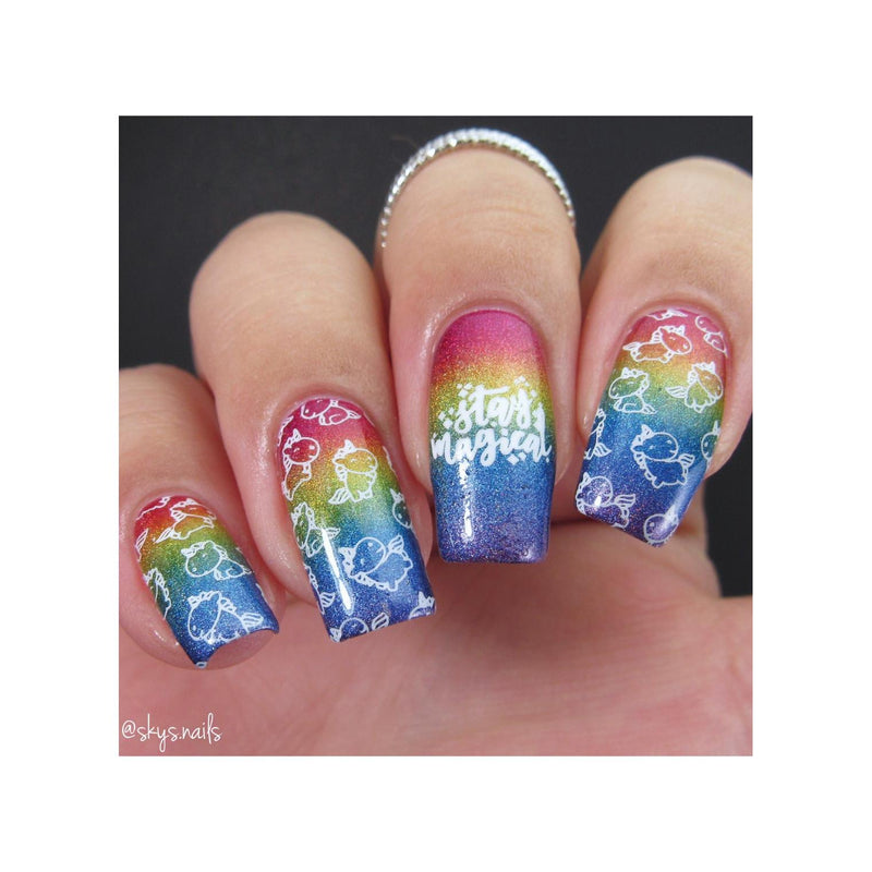 UberChic Beauty Unicorn Love-02 Stamping Plate