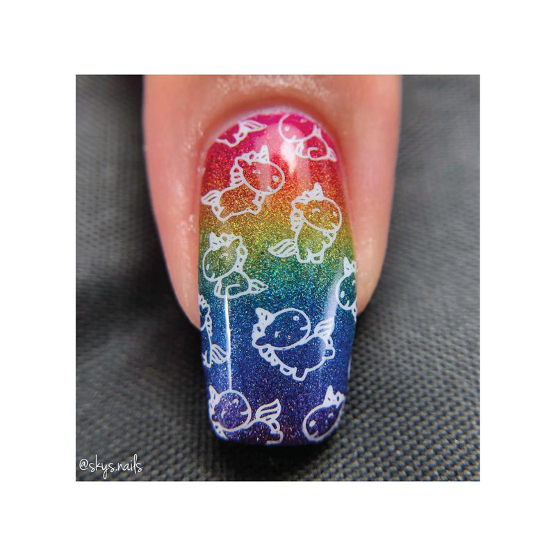 UberChic Beauty Unicorn Love-02 Stamping Plate