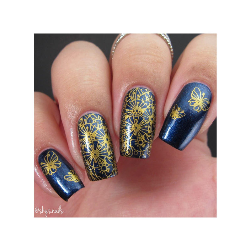 UberChic Beauty Whimsical By Nature-01 Stamping Plate