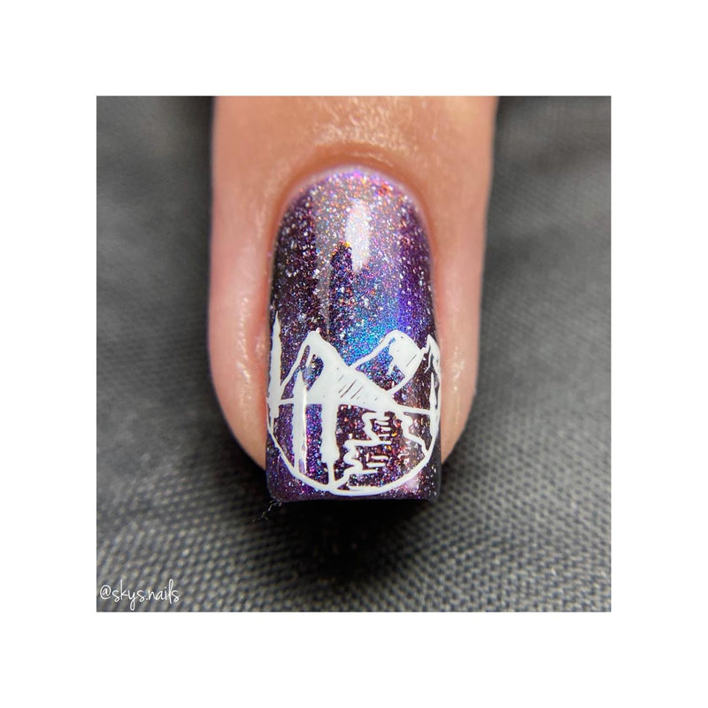 UberChic Beauty Modern Mountainscapes Stamping Plate