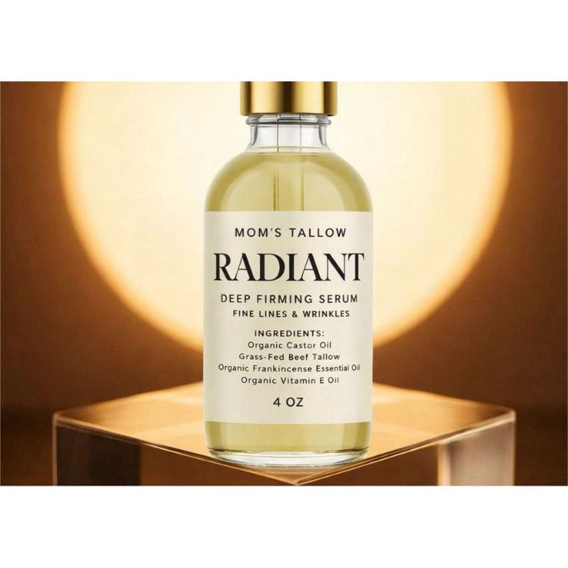 Mom’s Tallow Radiant Deep Firming Serum: Targeting fine line & wrinkles (LARGE 4oz NEW)