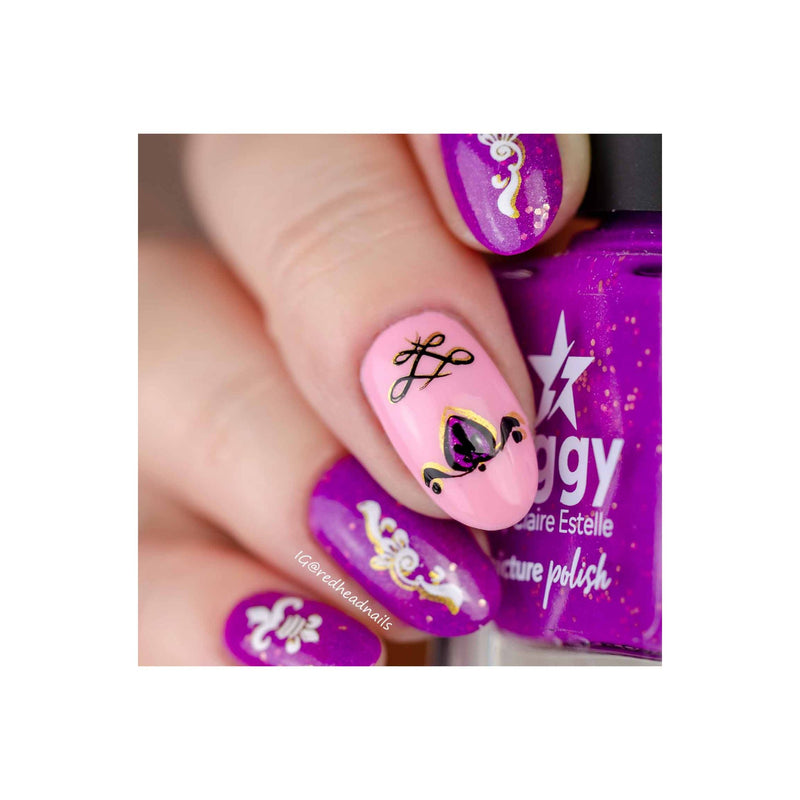 UberChic Beauty Flourishes & Ornaments Stamping Plate