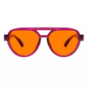 eyekeeper.com Pilot 100% Blue Blocking Glasses Orange Lens Metalless Screwless R2312-B98 Eyeglasses