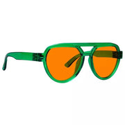 eyekeeper.com Pilot 100% Blue Blocking Glasses Orange Lens Metalless Screwless R2312-B98 Eyeglasses