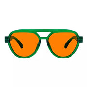 eyekeeper.com Pilot 100% Blue Blocking Glasses Orange Lens Metalless Screwless R2312-B98 Eyeglasses