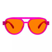 eyekeeper.com Pilot 100% Blue Blocking Glasses Orange Lens Metalless Screwless R2312-B98 Eyeglasses