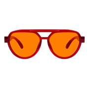 eyekeeper.com Pilot 100% Blue Blocking Glasses Orange Lens Metalless Screwless R2312-B98 Eyeglasses