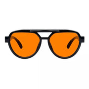 eyekeeper.com Pilot 100% Blue Blocking Glasses Orange Lens Metalless Screwless R2312-B98 Eyeglasses