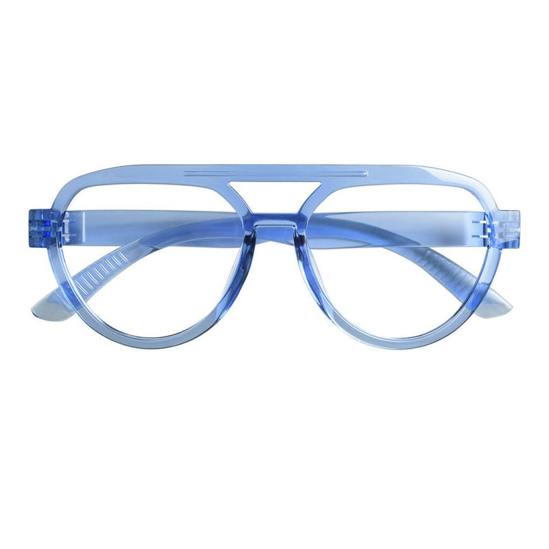 eyekeeper.com Pilot 30% Blue Light Blocking Metalless Screwless Glasses R2312-B15 Eyeglasses