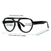 eyekeeper.com Pilot 30% Blue Light Blocking Metalless Screwless Glasses R2312-B15 Eyeglasses