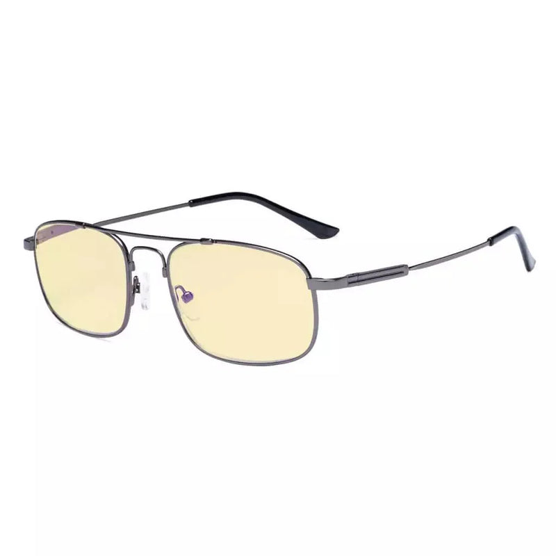 eyekeeper.com Pilot Memory Metal Blue Light Blocking Reading Glasses TMCG1705 Eyeglasses