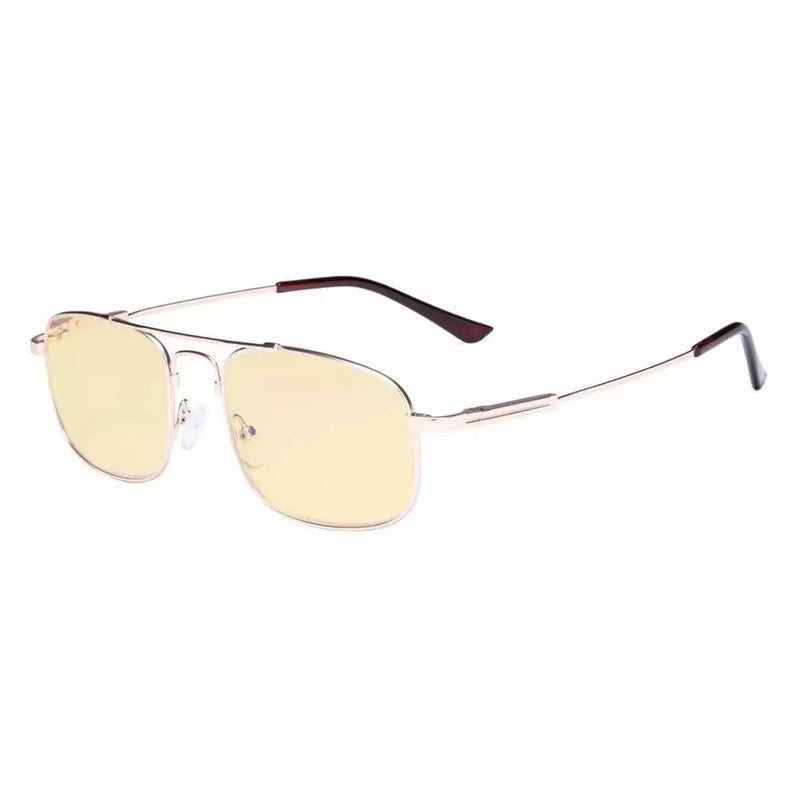 eyekeeper.com Pilot Memory Metal Blue Light Blocking Reading Glasses TMCG1705 Eyeglasses