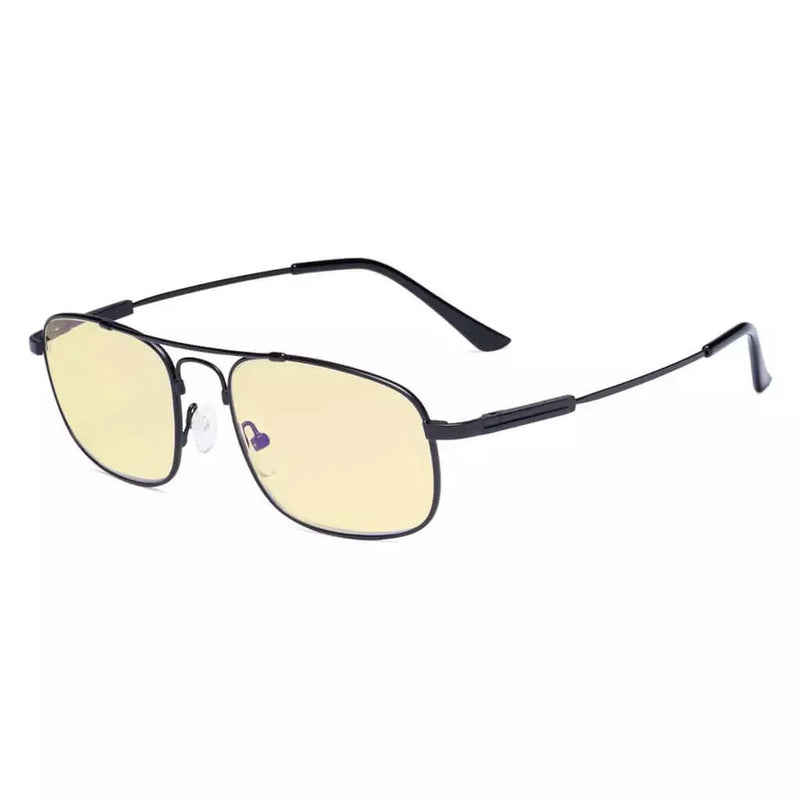 eyekeeper.com Pilot Memory Metal Blue Light Blocking Reading Glasses TMCG1705 Eyeglasses