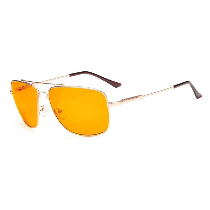 eyekeeper.com Pilot Memory Titanium Blue Light Blocking Eyeglasses DS1801 Eyeglasses