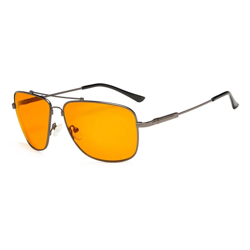 eyekeeper.com Pilot Memory Titanium Blue Light Blocking Eyeglasses DS1801 Eyeglasses