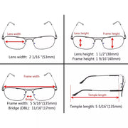 eyekeeper.com Pilot Readers Classic Progressive Multifocus Reading Glasses M1705 Eyeglasses