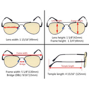 eyekeeper.com Pilot Style Blue Light Blocking Eyeglasses for Kids TMK1805 Eyeglasses