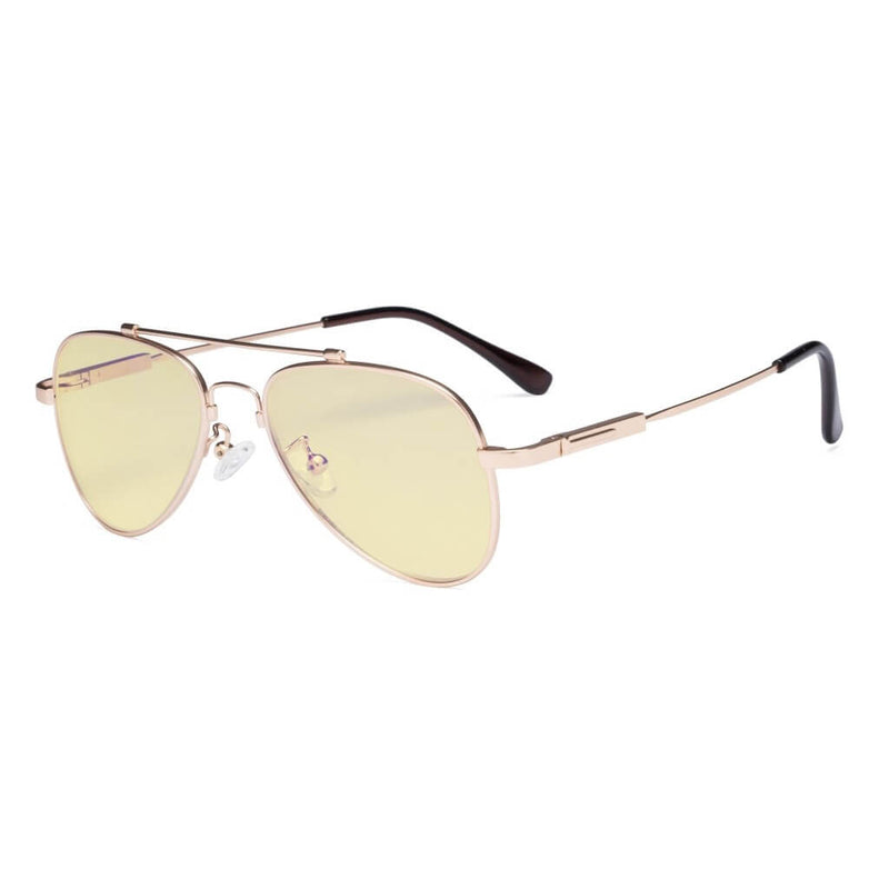 eyekeeper.com Pilot Style Blue Light Blocking Eyeglasses for Kids TMK1805 Eyeglasses