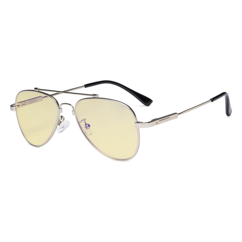 eyekeeper.com Pilot Style Blue Light Blocking Eyeglasses for Kids TMK1805 Eyeglasses