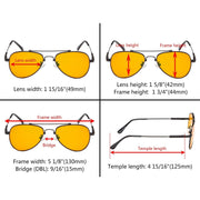 eyekeeper.com Pilot Style Blue Light Blocking Eyeglasses Kids DSK1805 Eyeglasses