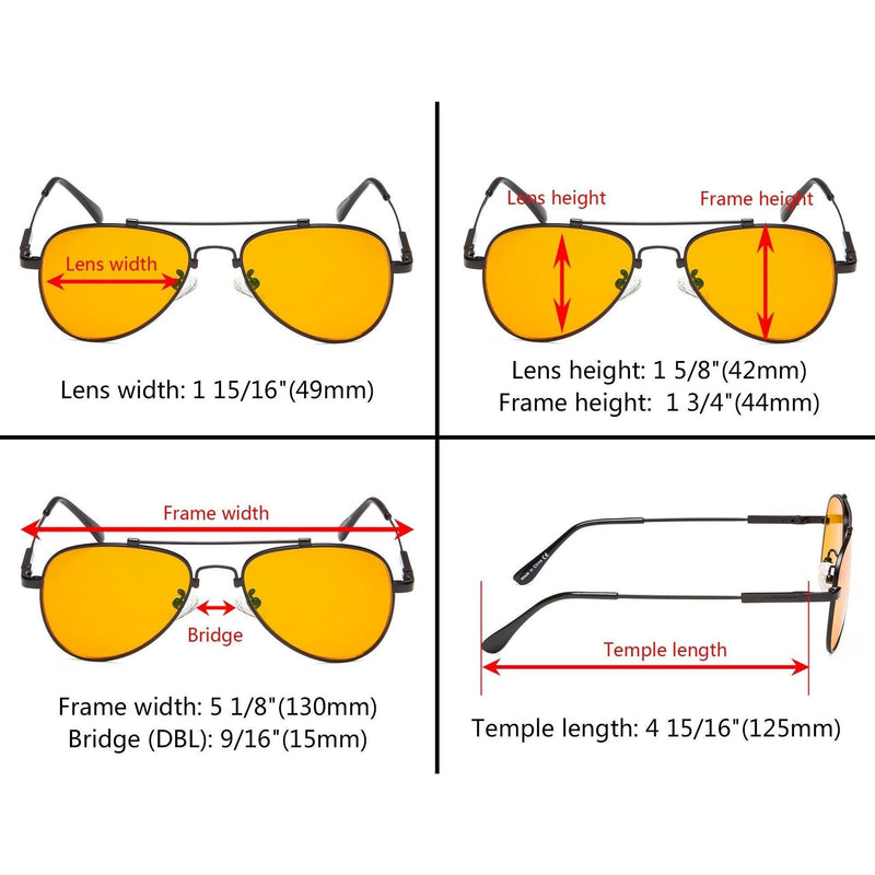 eyekeeper.com Pilot Style Blue Light Blocking Eyeglasses Kids DSK1805 Eyeglasses