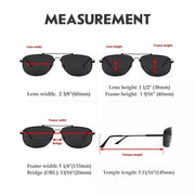 eyekeeper.com Pilot Style Metal Polarized Bifocal Sunglasses PGSG1803 Sunglasses
