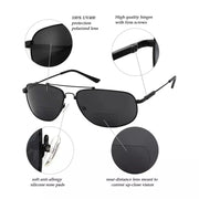 eyekeeper.com Pilot Style Metal Polarized Bifocal Sunglasses PGSG1803 Sunglasses