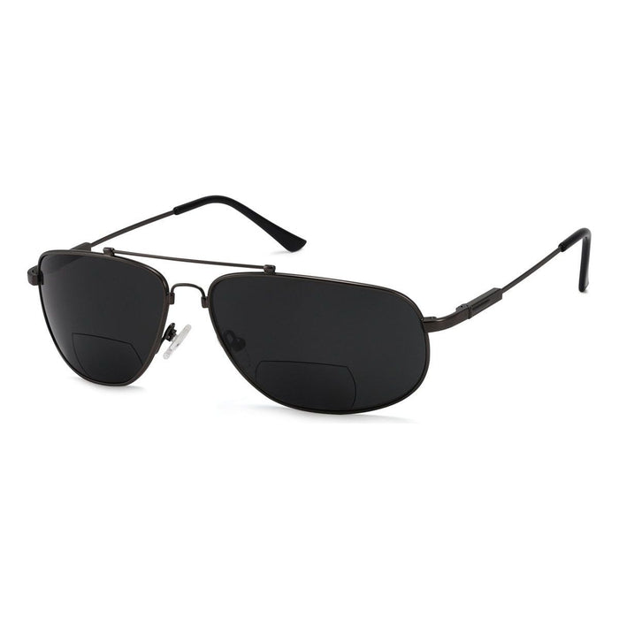 Eyekeeper.Com - Pilot Style Metal Polarized Bifocal Sunglasses Pgsg1803