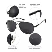eyekeeper.com Pilot Style Polarized Bifocal Sunglasses PGSG1802 Sunglasses