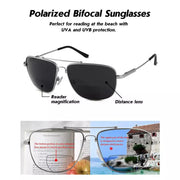 eyekeeper.com Pilot Style Polarized Bifocal Sunglasses Readers PGSG1801 Sunglasses