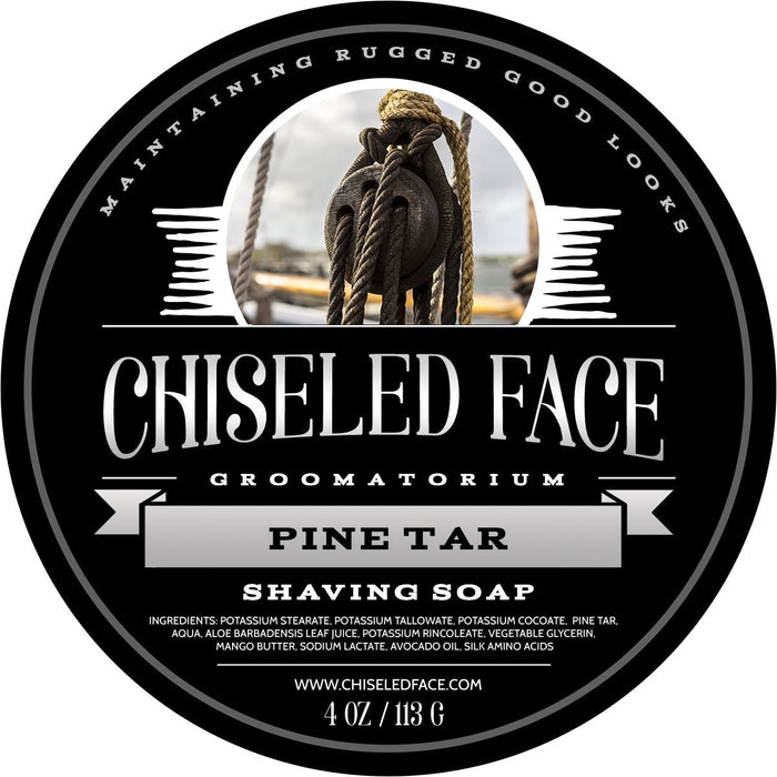 Chiseled Face Pine Tar - Shaving Soap