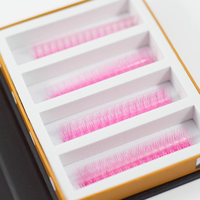 Mega Lash Academy Pink 5D Rapid Promade Fans - 600 Fans Promade Fans