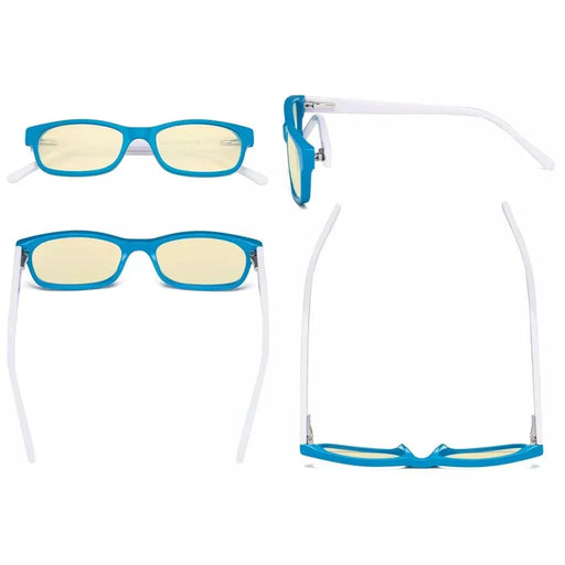 eyekeeper.com Pink Blue Light Glasses Chic Narrow for Kids K02-BB60 Eyeglasses