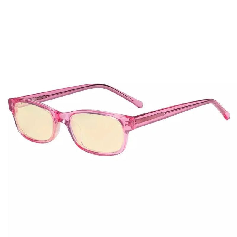 eyekeeper.com Pink Blue Light Glasses Chic Narrow for Kids K02-BB60 Eyeglasses
