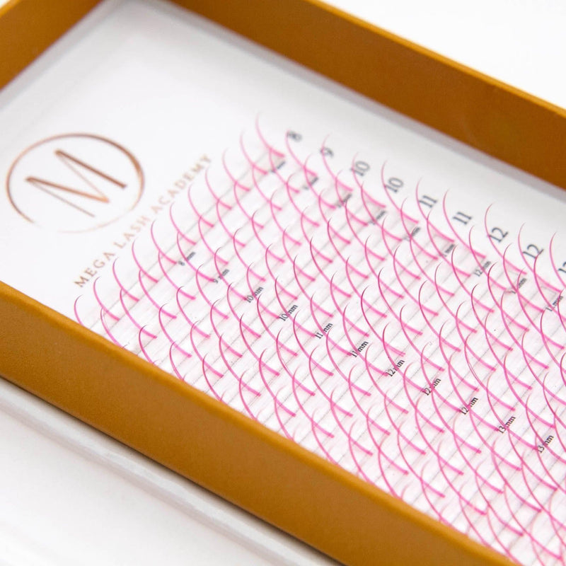 Mega Lash Academy Pink Promade Spikes Lash Trays