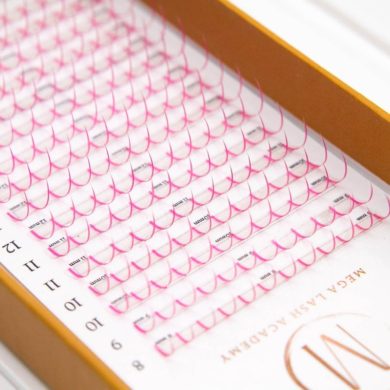 Mega Lash Academy Pink Promade Spikes Lash Trays