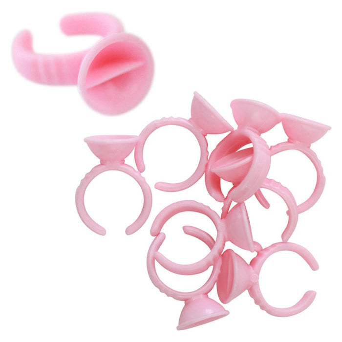 GladGirl  - Glue Rings - Pink Split Cup - 25 per Quantity