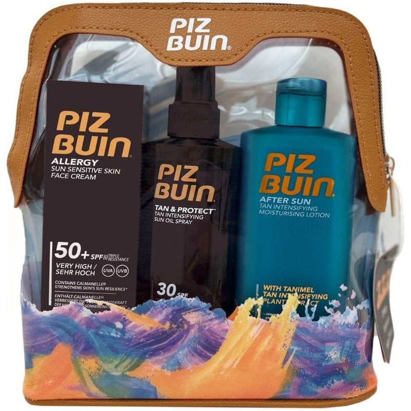 Piz Buin Piz Buin Travel Bag - Allergy, Tan Protect,  After Sun Set - 3 PacK Set Sun Care Set