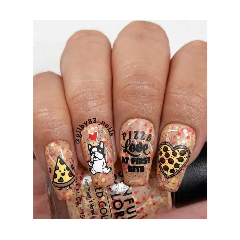 UberChic Beauty Pizza My Heart Stamping Plate