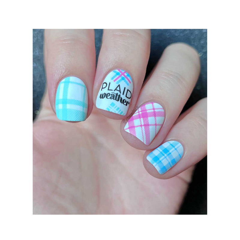 UberChic Beauty Pretty In Plaid-04 Stamping Plate
