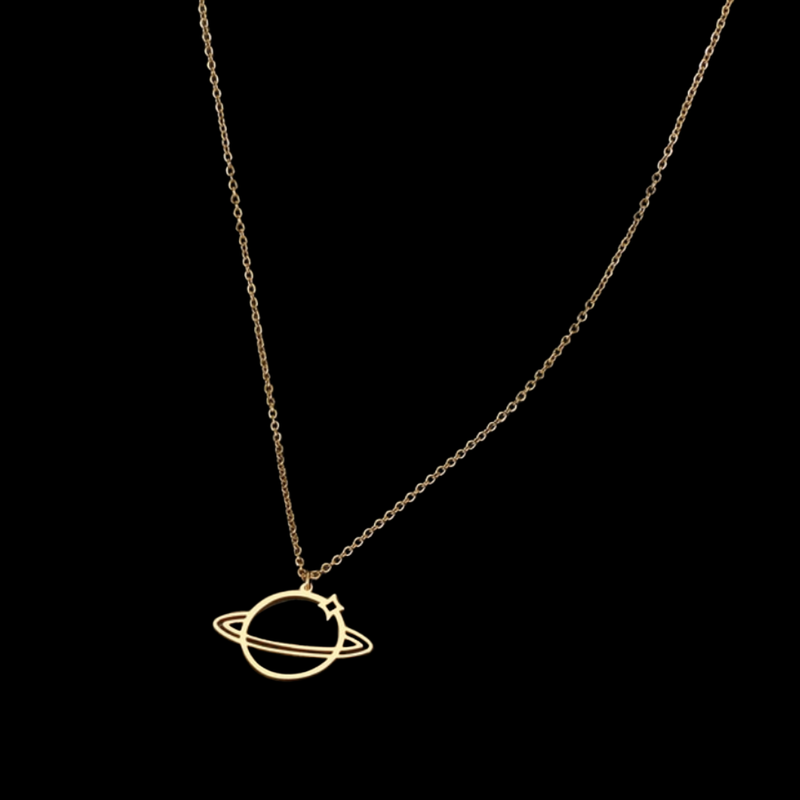 Medusa's Makeup Return to Saturn Necklace - Gold