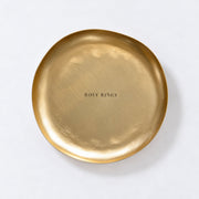 Rosy Rings Gold Accent & Signature Botanical Candle Plate Candle Plate Dark Khaki