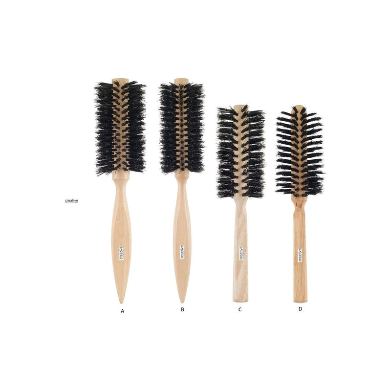 Creative Pro Hair Tools Creative beach wood  natural bristle range Cleaning Brushes