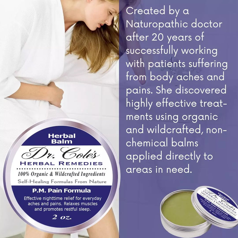 COLEHERBALS 24 - Dr. Cole’s P.M. Pain Herbal Balm Herbal