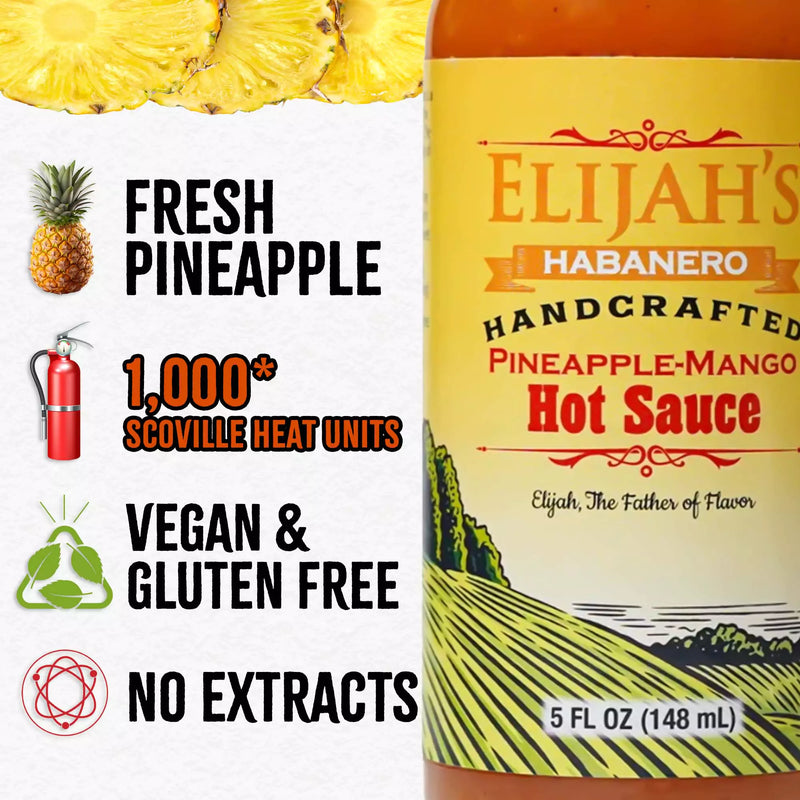 Elijah's Xtreme Pineapple-Mango Habanero Hot Sauce Hot Sauce
